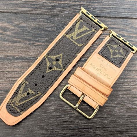 upcycled louis vuitton apple watch band|authentic lv Apple Watch band.